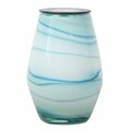 Calle 7.5 in. Art Aquamarine Outdoor Decoration - Blue - Glass CA3309862